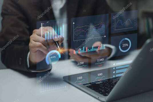 Dashboard einer digitalen Buchhaltungsplattform